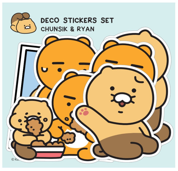 Kakao Friends－ Choonsik & Ryan Deco Stickers set （7p）